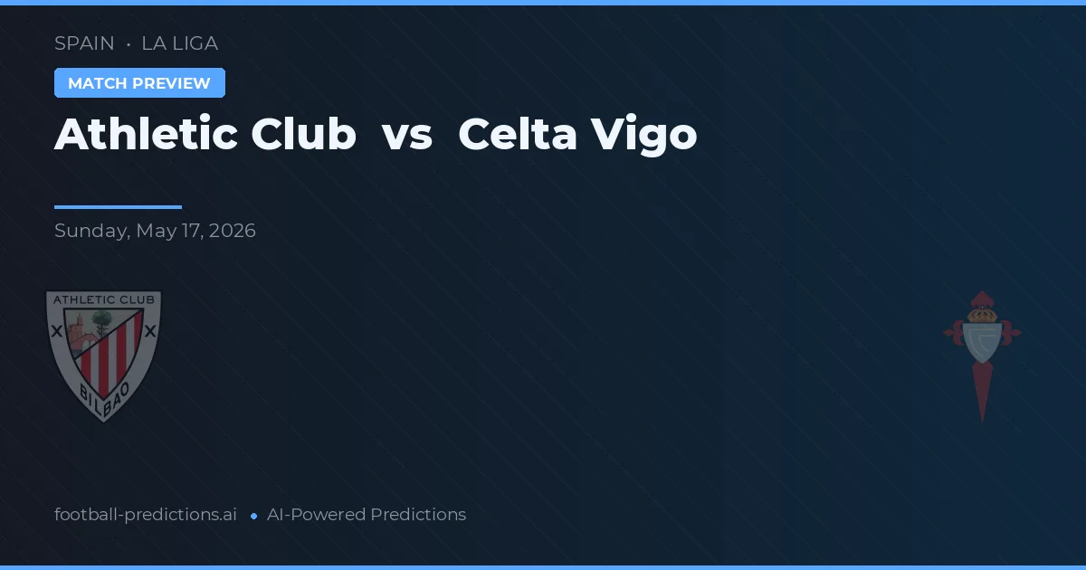 Athletic Club vs Celta de Vigo — pronóstico y previa del partido