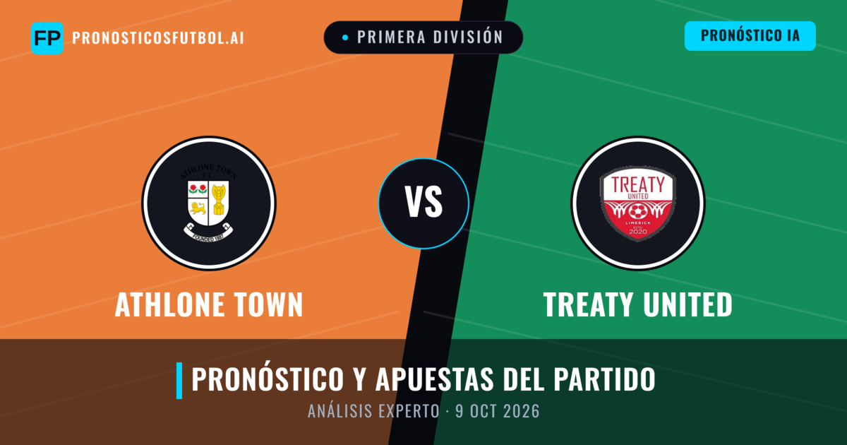 Athlone Town vs Treaty United — pronóstico y previa del partido