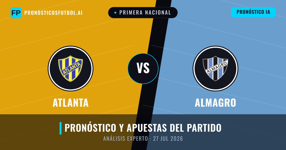 Atlanta vs Almagro — pronóstico y previa del partido