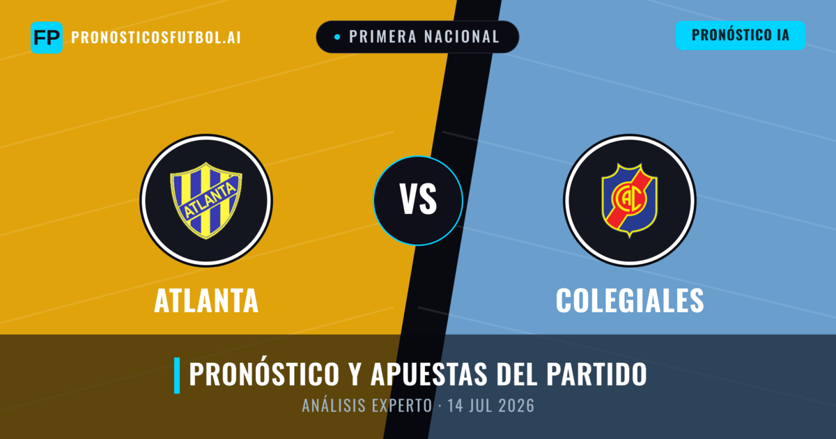 Atlanta vs Colegiales — pronóstico y previa del partido