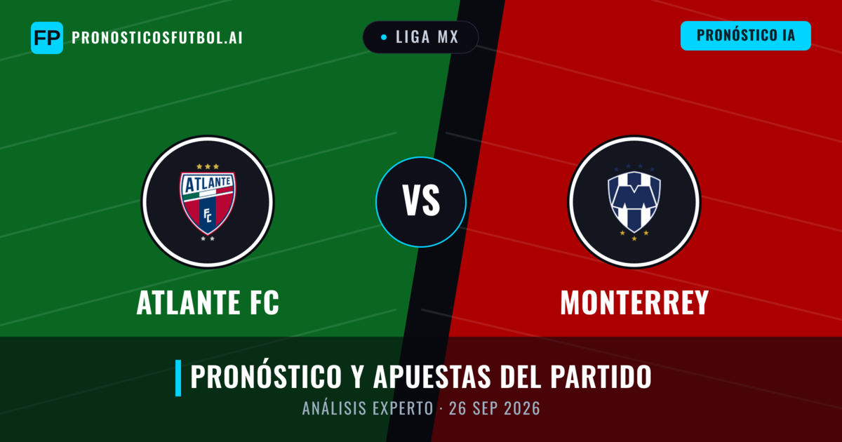 Atlante FC vs Monterrey — pronóstico y previa del partido