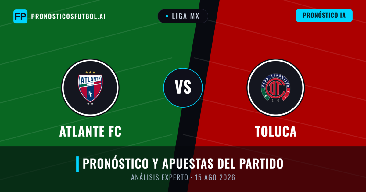 Atlante FC vs Toluca — pronóstico y previa del partido