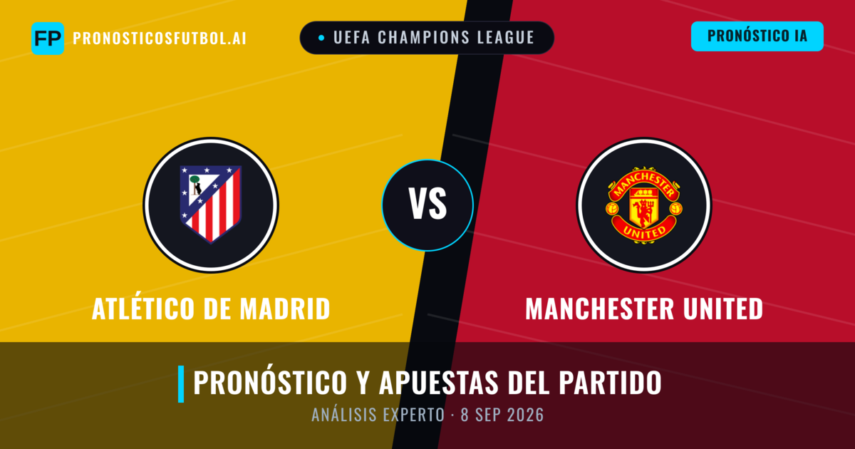 Atlético de Madrid vs Manchester United — pronóstico y previa del partido