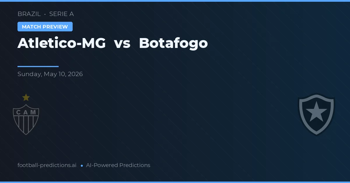 Atlético MG vs Botafogo — pronóstico y previa del partido