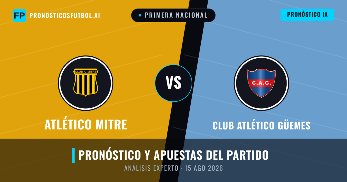 Atlético Mitre vs Club Atlético Güemes — pronóstico y previa del partido