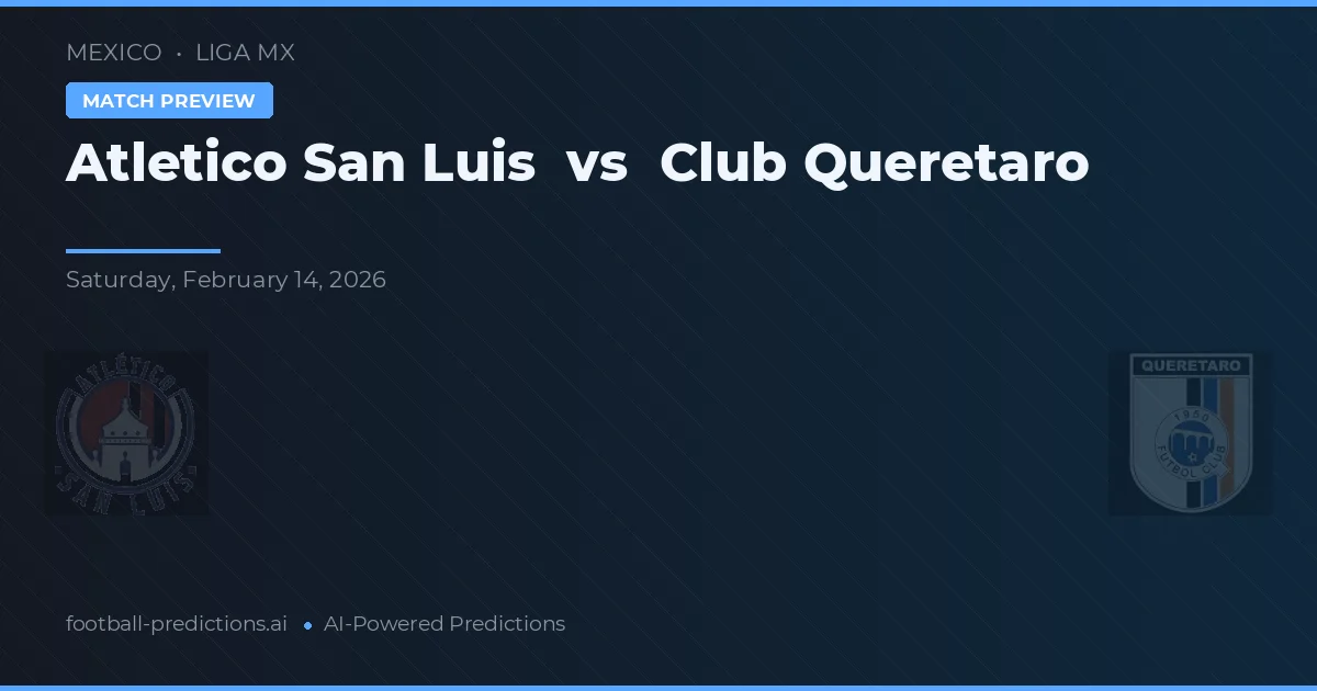 Atlético San Luis vs Club Querétaro — pronóstico y previa del partido