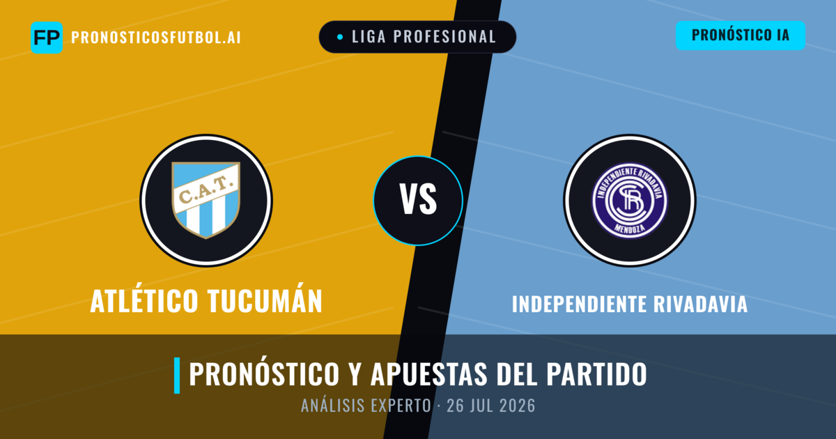 Atlético Tucumán vs Independiente Rivadavia — pronóstico y previa del partido