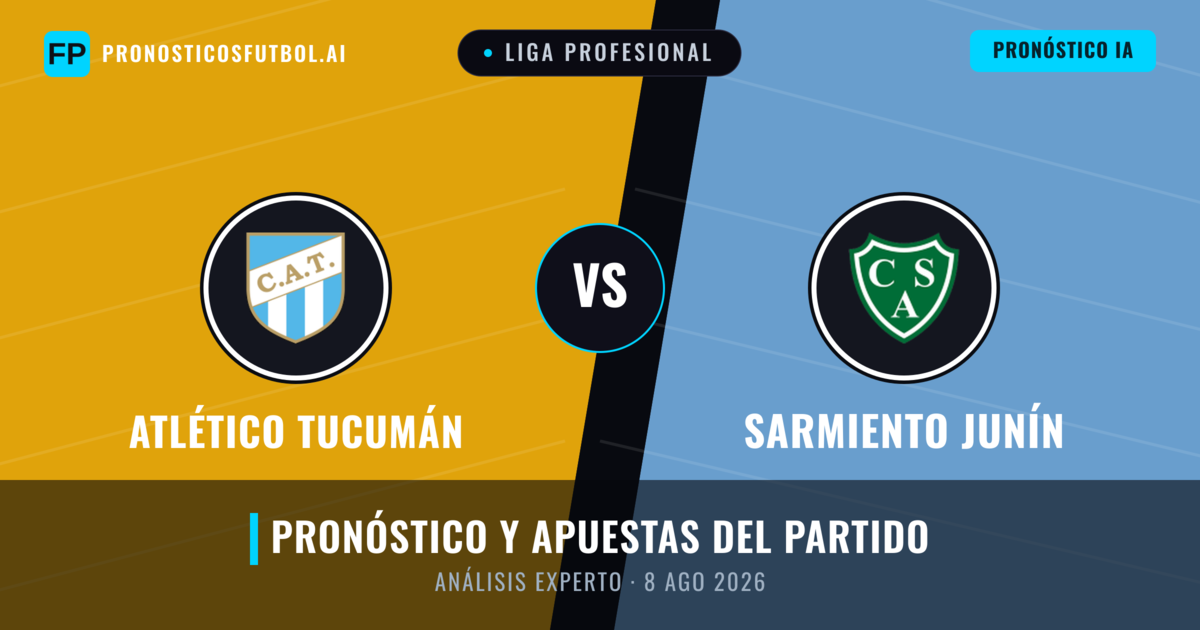 Atlético Tucumán vs Sarmiento Junín — pronóstico y previa del partido