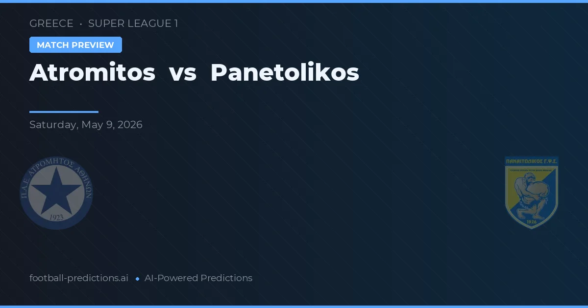 Atromitos vs Panetolikos — pronóstico y previa del partido