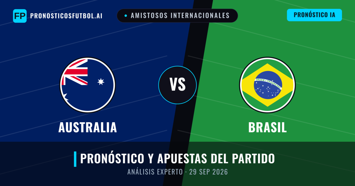 Australia vs Brasil — pronóstico y previa del partido