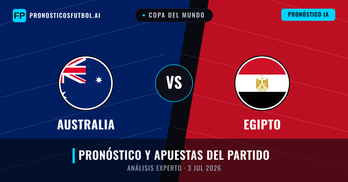 Australia vs Egipto — pronóstico y previa del partido