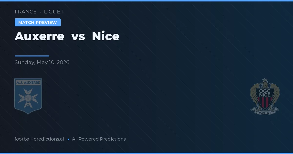 Auxerre vs Niza — pronóstico y previa del partido