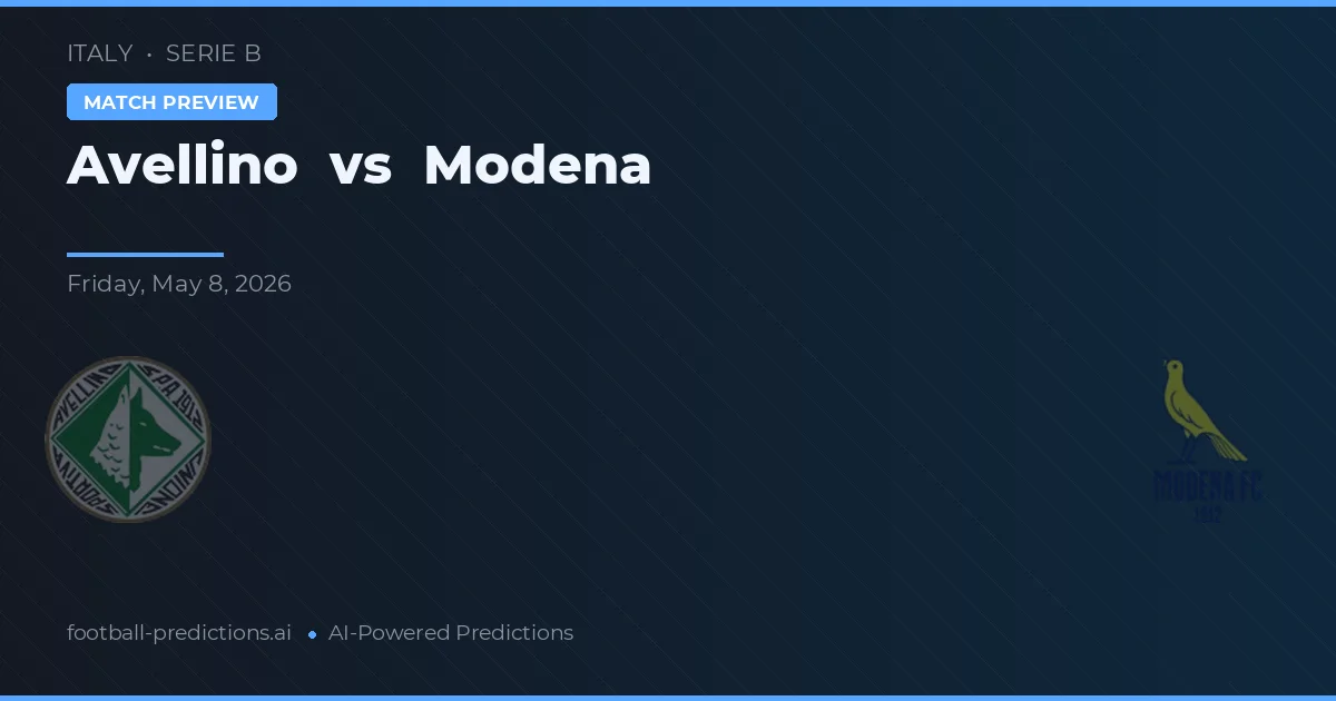 Avellino vs Modena — pronóstico y previa del partido