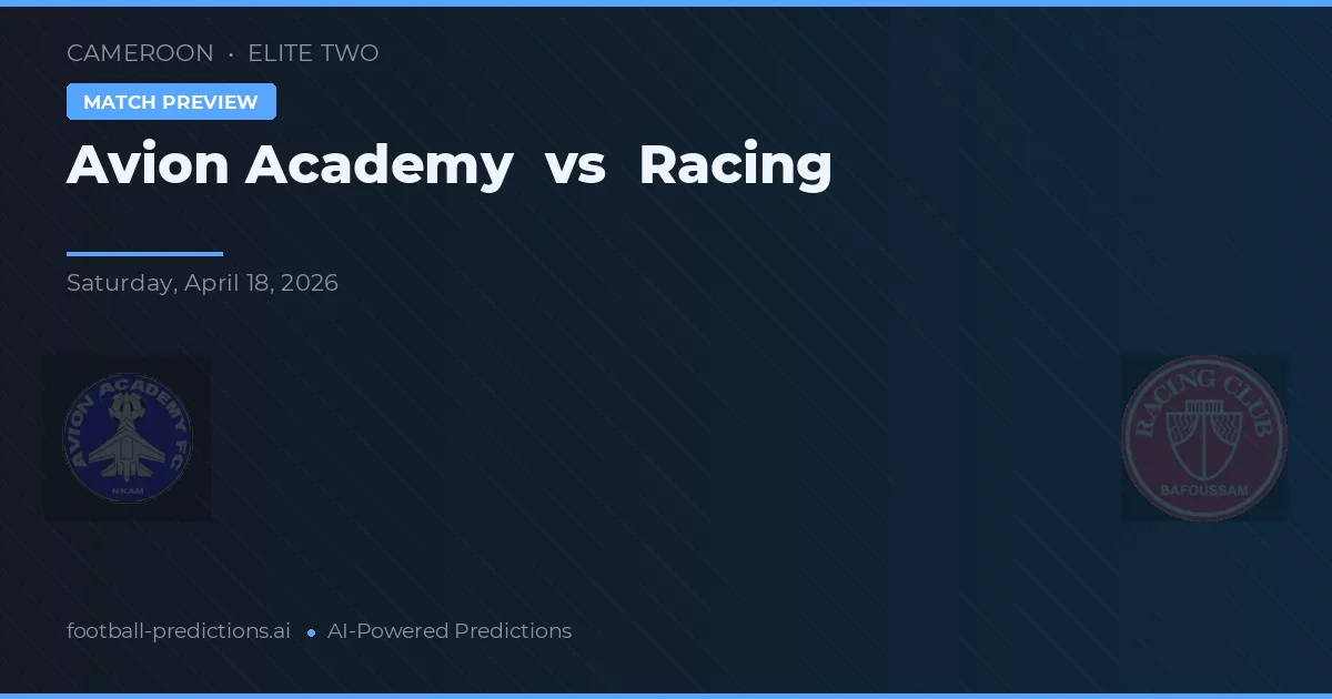 Académie d'Avion vs Racing — pronóstico y previa del partido