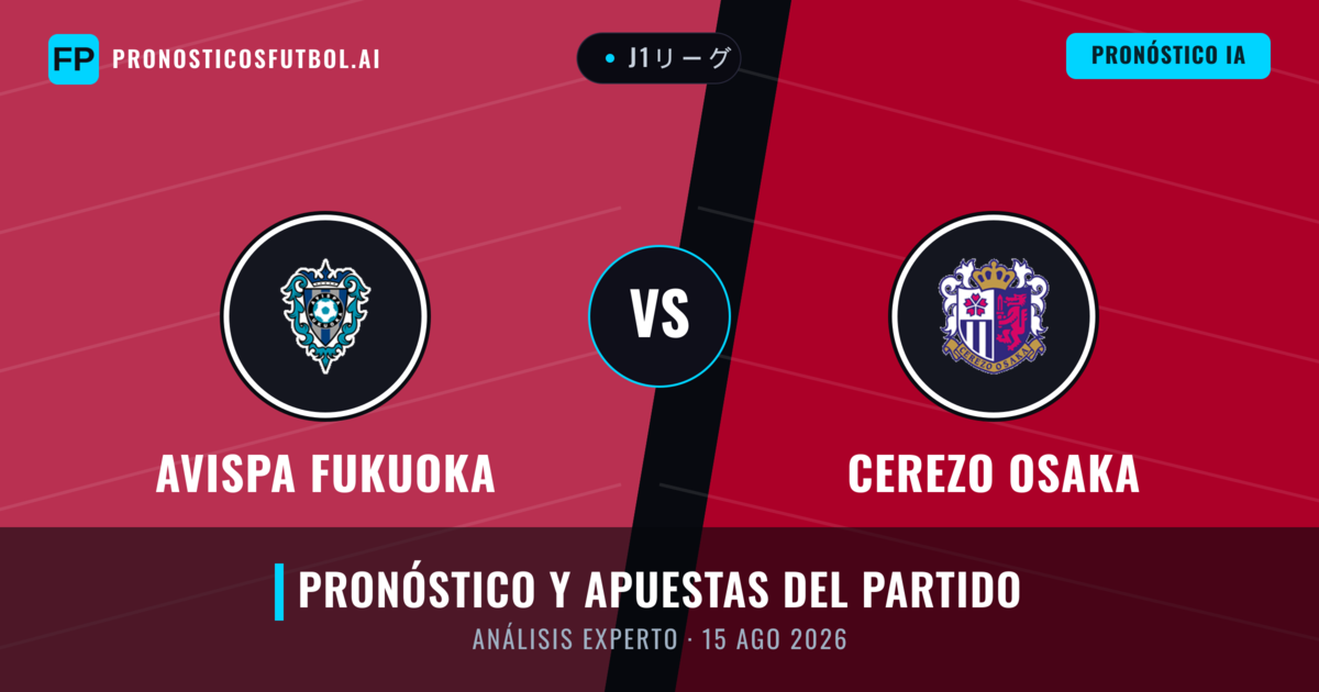 Avispa Fukuoka vs Cerezo Osaka — pronóstico y previa del partido