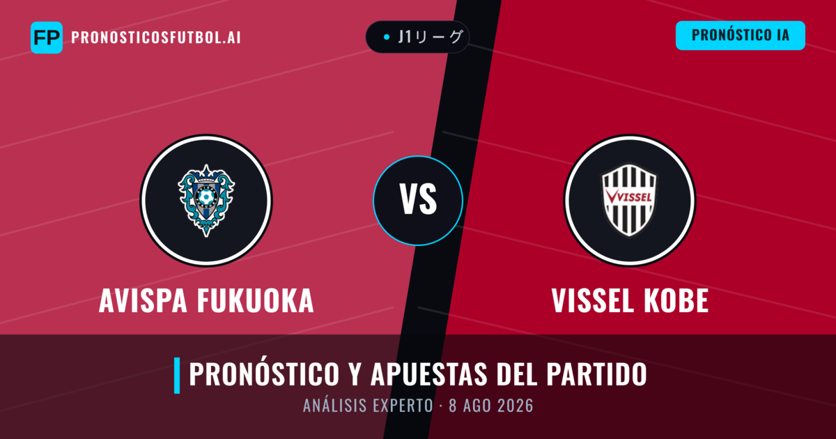 Avispa Fukuoka vs Vissel Kobe — pronóstico y previa del partido