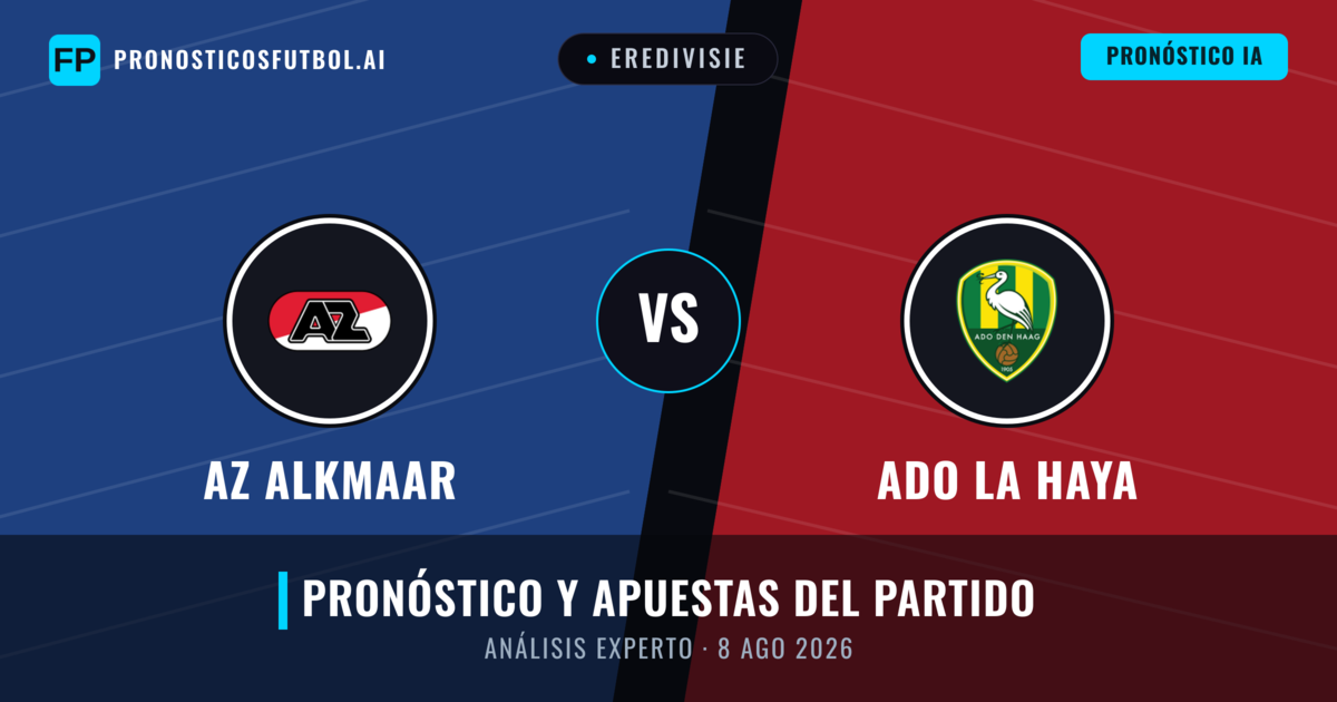 AZ Alkmaar vs ADO La Haya — pronóstico y previa del partido
