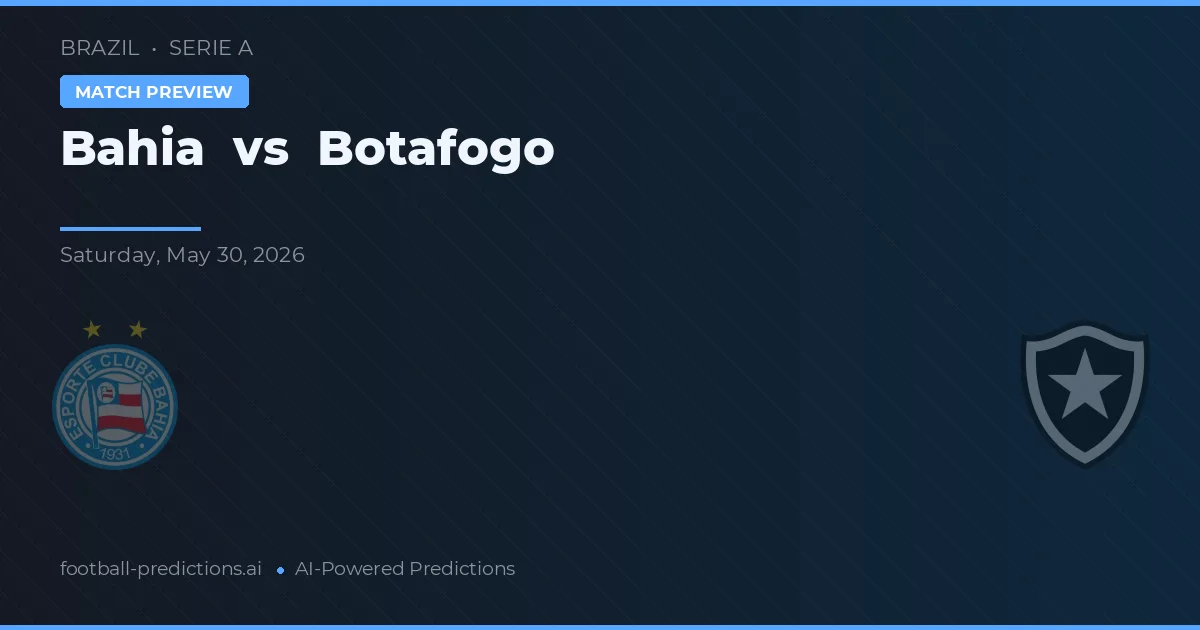 Bahía vs Botafogo — pronóstico y previa del partido