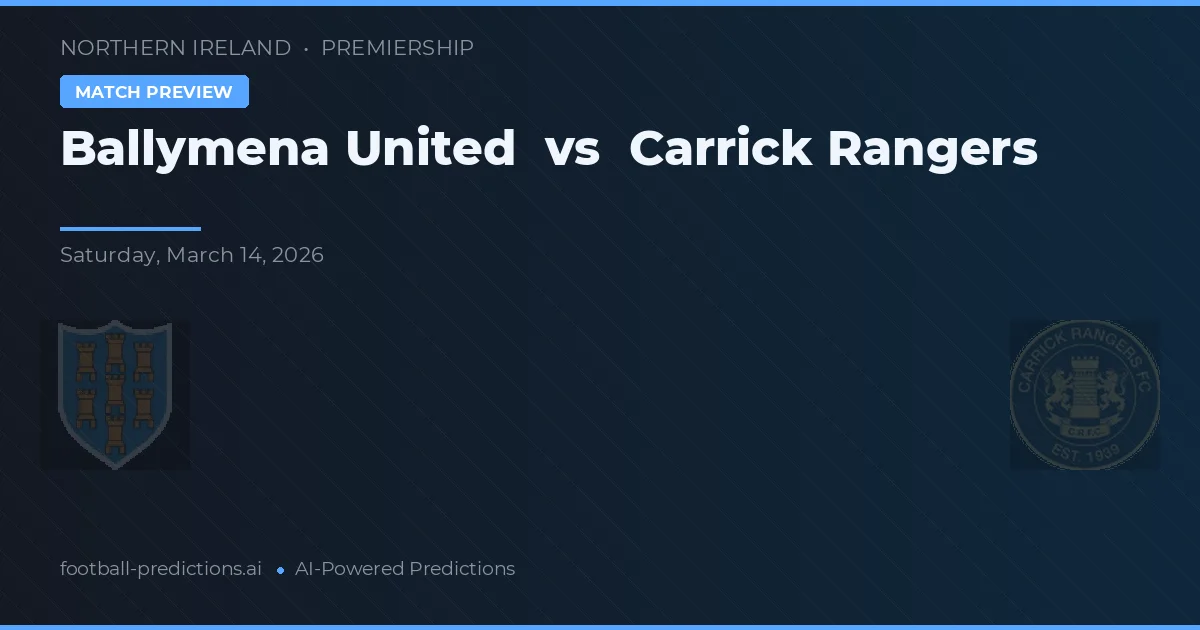 Ballymena United vs Carrick Rangers — pronóstico y previa del partido