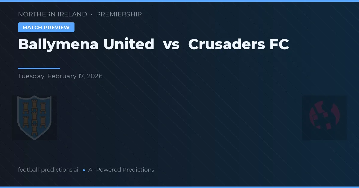 Ballymena United vs Crusaders FC — pronóstico y previa del partido