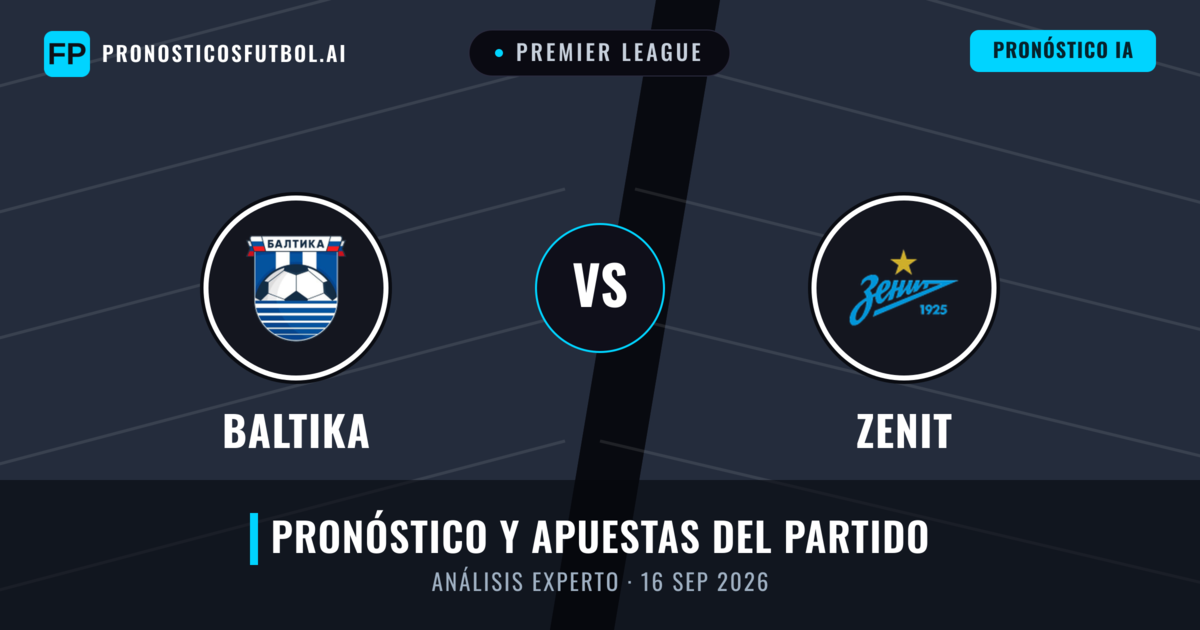 Baltika vs Zenit — pronóstico y previa del partido