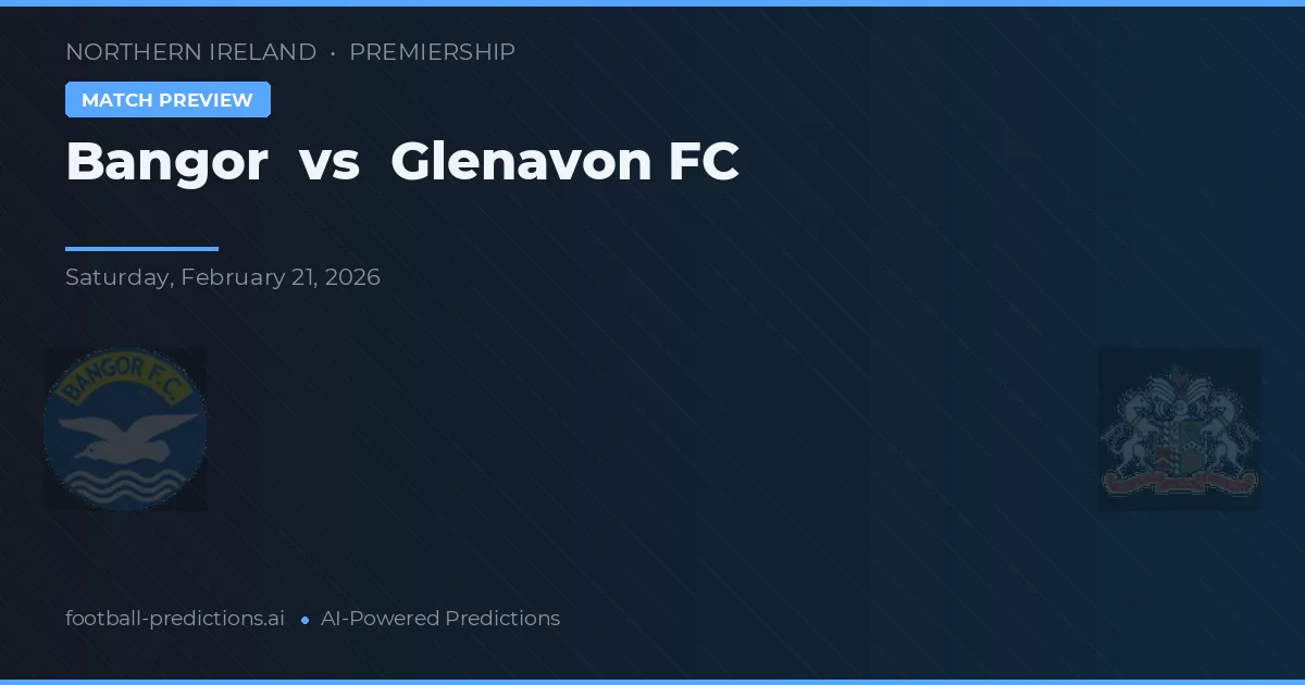 Bangor vs Glenavon FC — pronóstico y previa del partido
