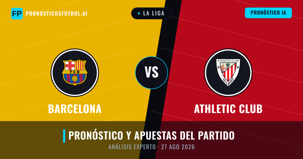 Barcelona vs Athletic Club — pronóstico y previa del partido
