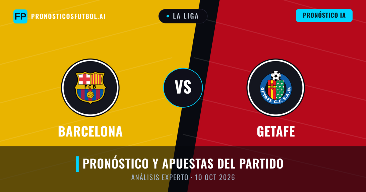 Barcelona vs Getafe — pronóstico y previa del partido