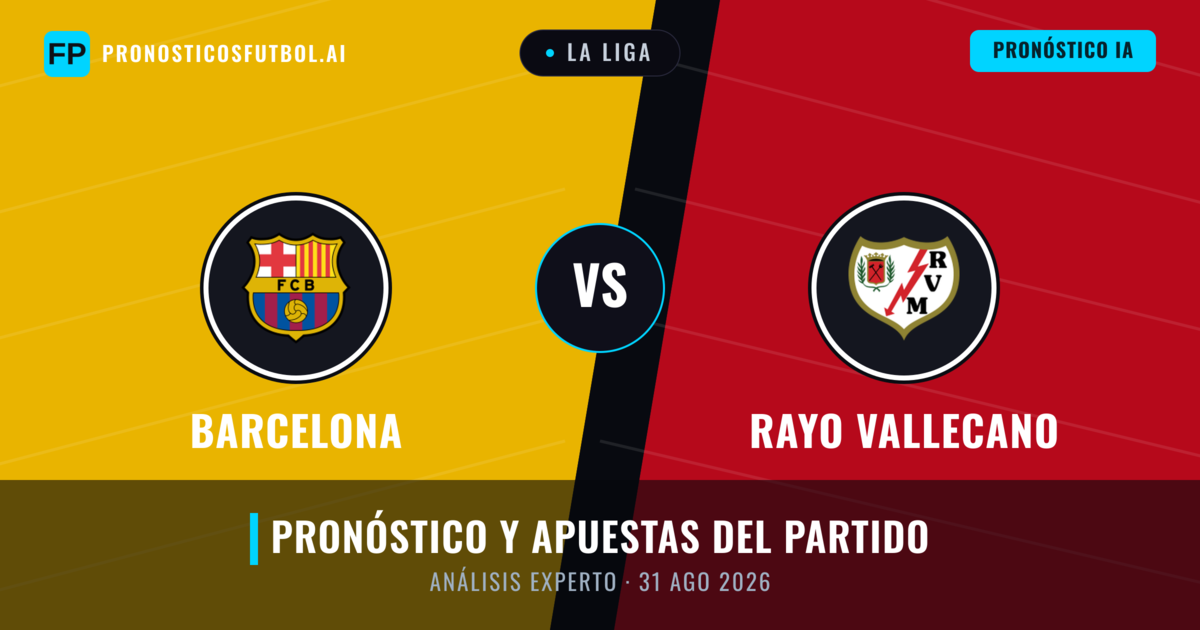 Barcelona vs Rayo Vallecano — pronóstico y previa del partido