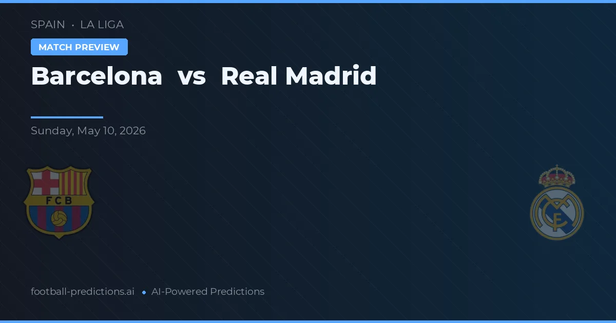 Barcelona vs Real Madrid — pronóstico y previa del partido