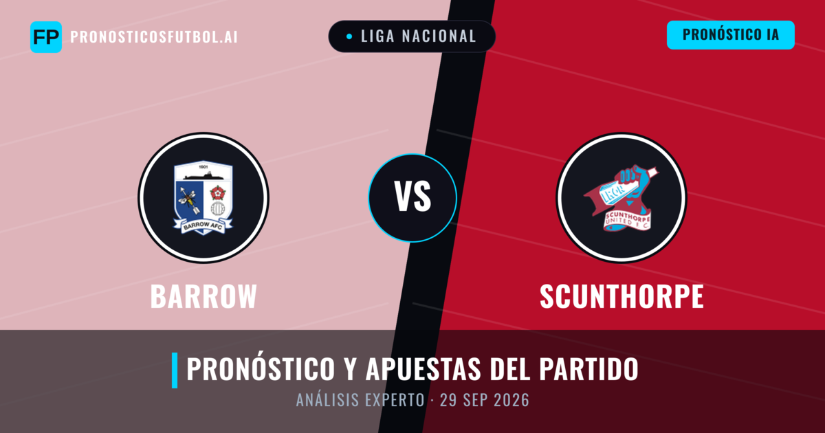 Barrow vs Scunthorpe — pronóstico y previa del partido