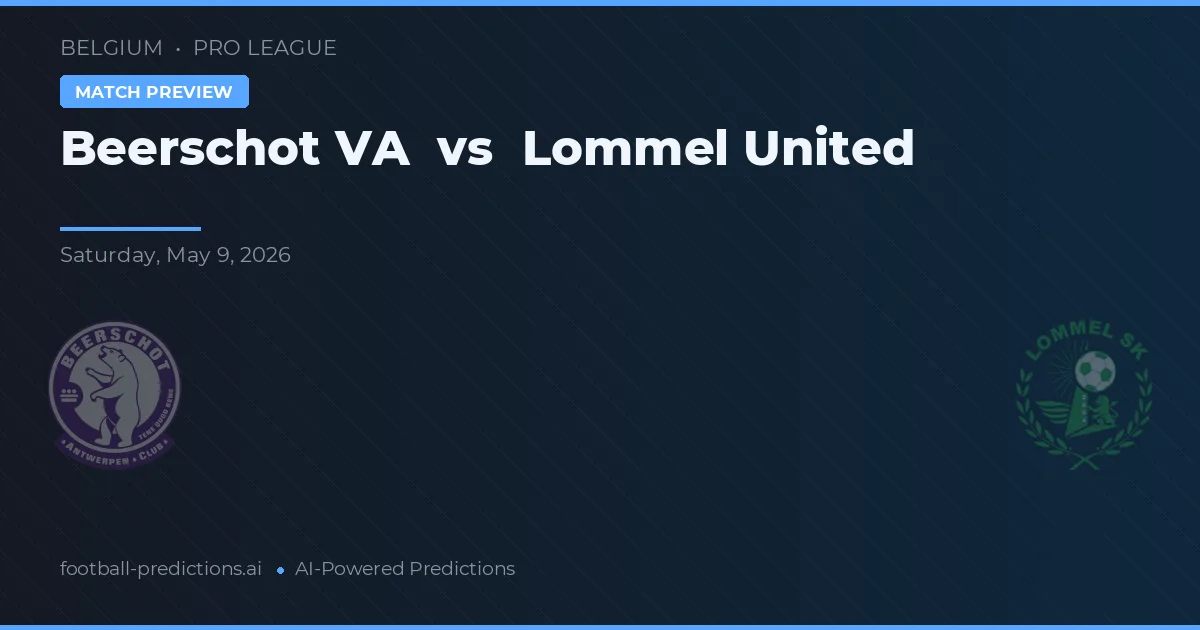 Beerschot vs Lommel United — pronóstico y previa del partido