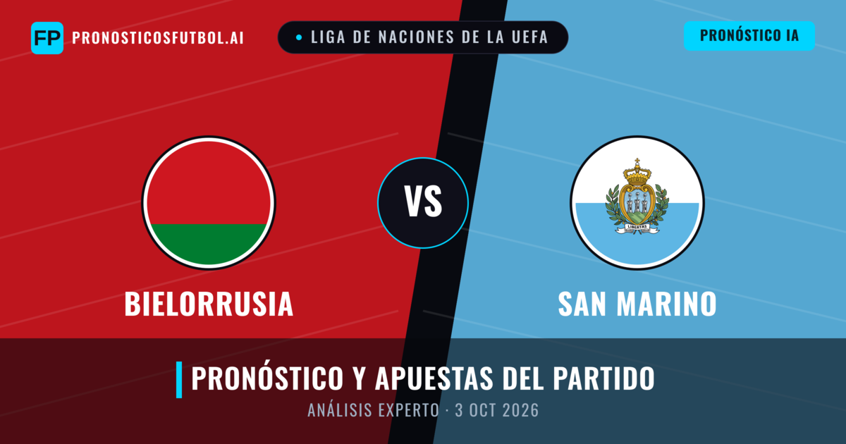 Bielorrusia vs San Marino — pronóstico y previa del partido