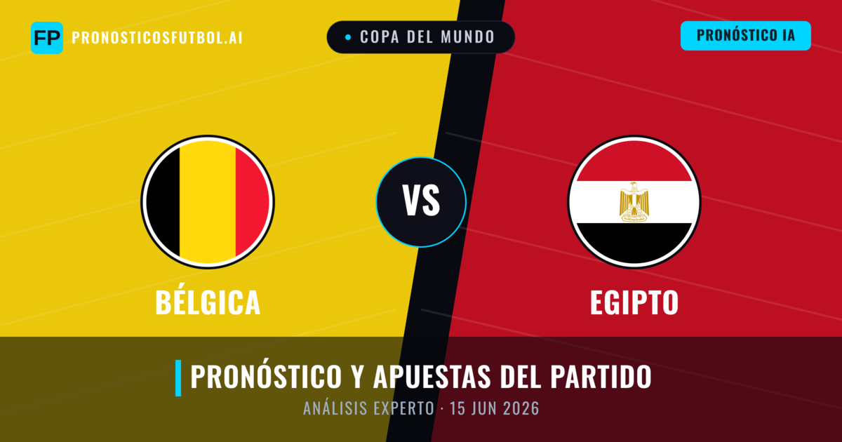 Bélgica vs Egipto — pronóstico y previa del partido