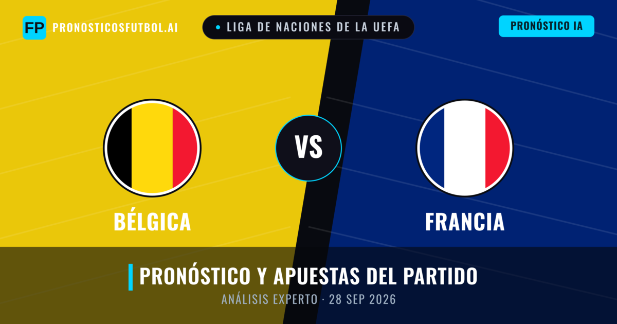 Bélgica vs Francia — pronóstico y previa del partido