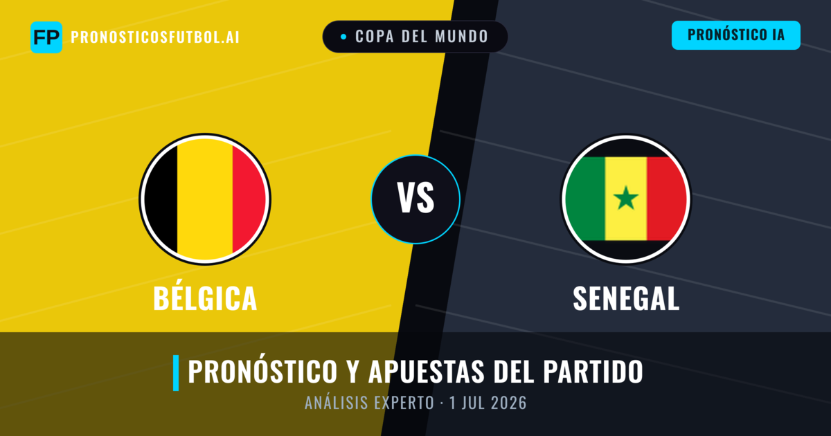 Bélgica vs Senegal — pronóstico y previa del partido