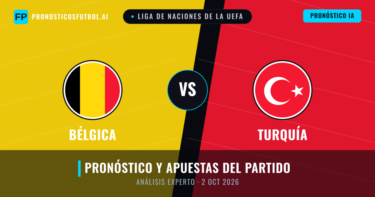 Bélgica vs Turquía — pronóstico y previa del partido