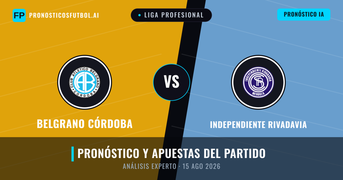 Belgrano Córdoba vs Independiente Rivadavia — pronóstico y previa del partido