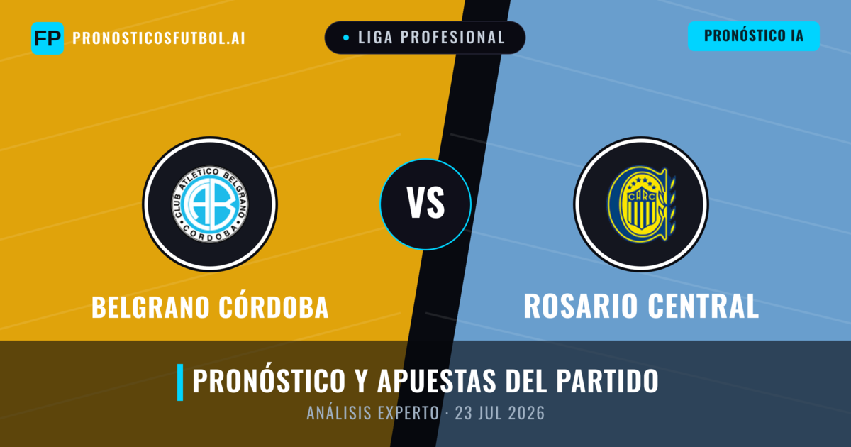 Belgrano Córdoba vs Rosario Central — pronóstico y previa del partido
