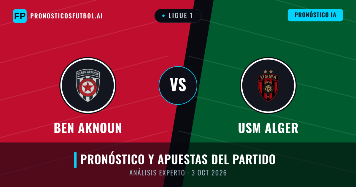 Ben Aknoun vs USM Alger — pronóstico y previa del partido