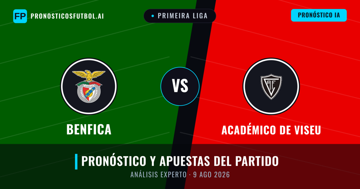 Benfica vs Académico de Viseu — pronóstico y previa del partido