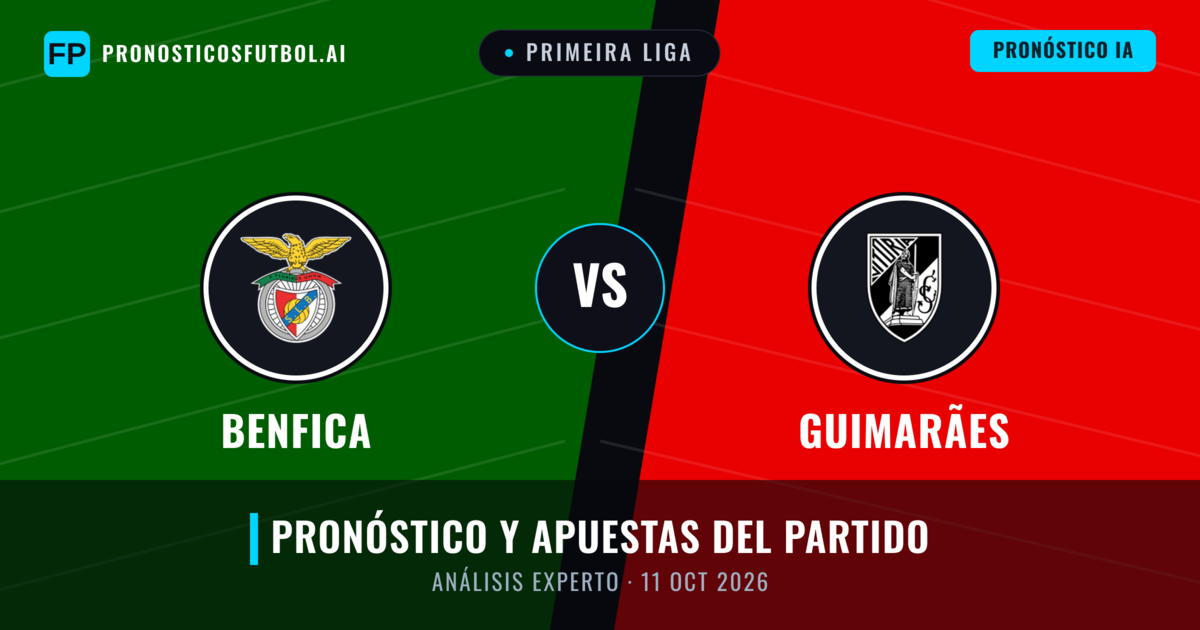 Benfica vs Guimarães — pronóstico y previa del partido