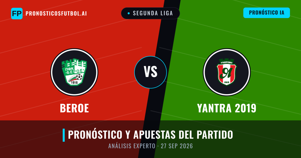 Beroe vs Yantra 2019 — pronóstico y previa del partido