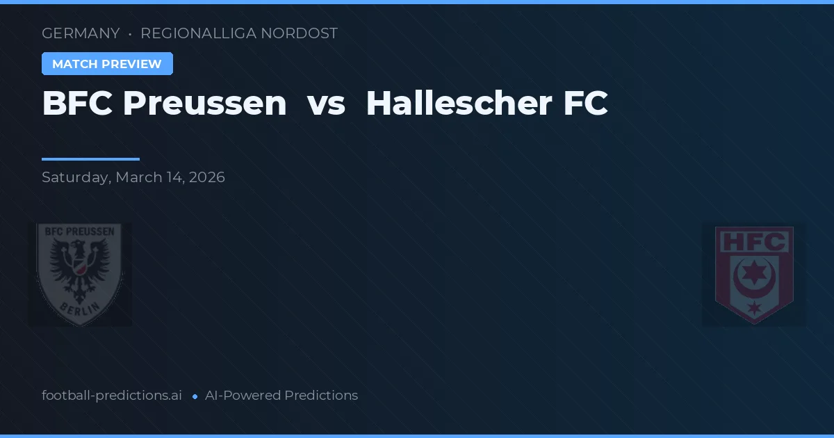 BFC Preußen vs Hallescher FC — pronóstico y previa del partido