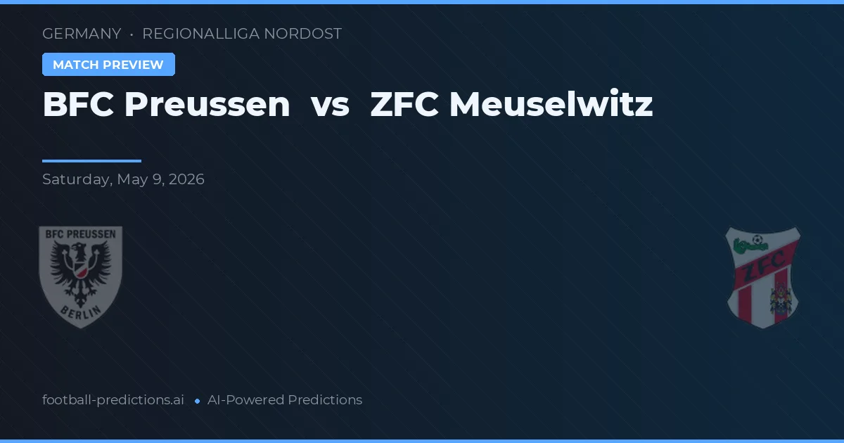 BFC Preußen vs ZFC Meuselwitz — pronóstico y previa del partido