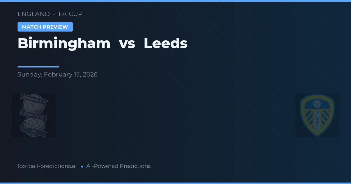 Birmingham vs Leeds — pronóstico y previa del partido