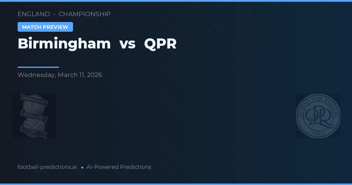 Birmingham vs QPR — pronóstico y previa del partido