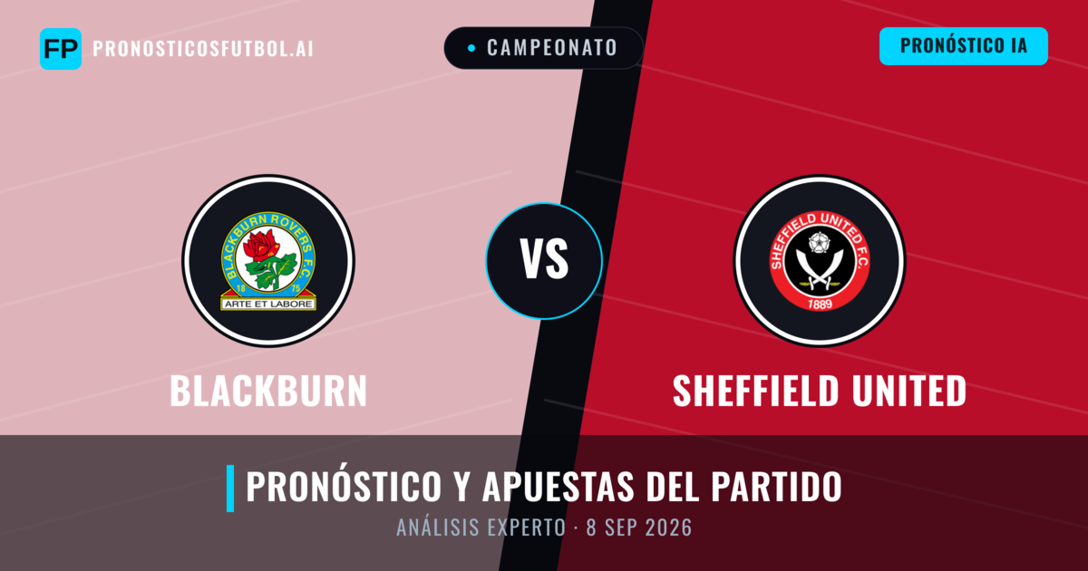Blackburn vs Sheffield United — pronóstico y previa del partido