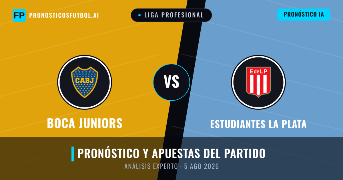 Boca Juniors vs Estudiantes La Plata — pronóstico y previa del partido