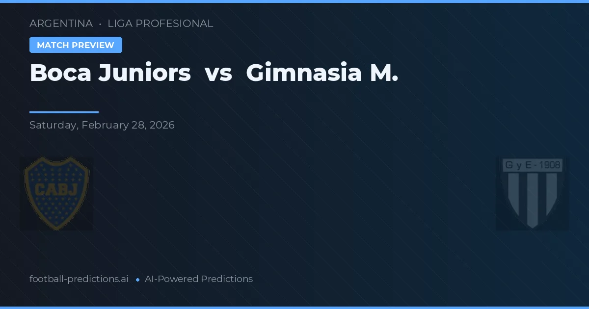 Boca Juniors vs Gimnasia La Plata — pronóstico y previa del partido